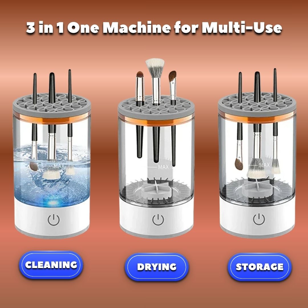 Automatic Makeup Brush Cleaner